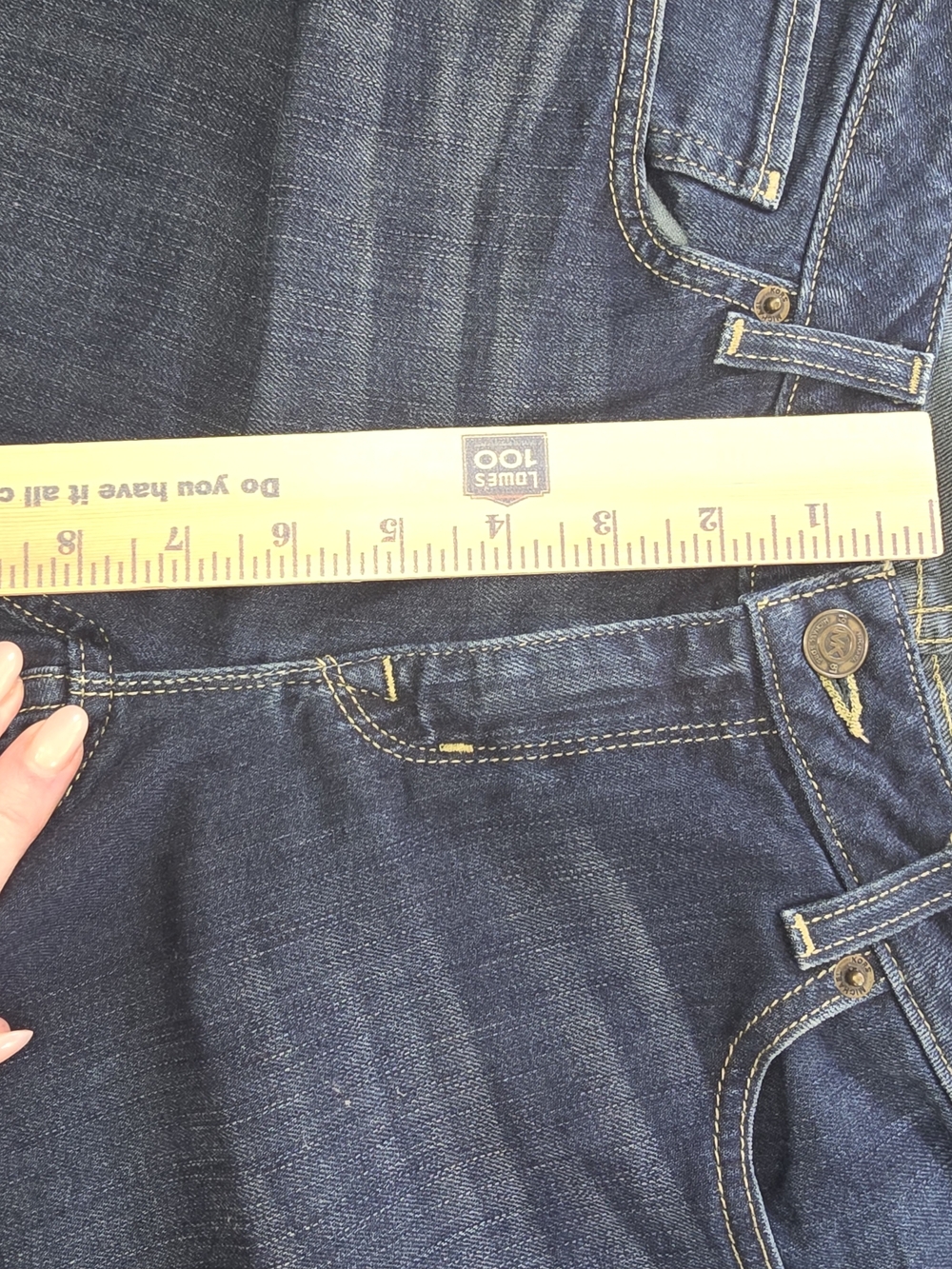 *Michael Kors Women’s Straight Leg Jeans in Dark Blue Denim Size 4 - Picture 7 of 8
